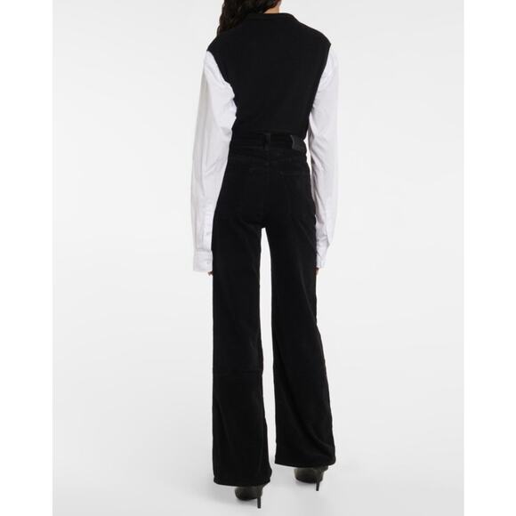 Citizens of Humanity Paloma High Rise Wide Leg Black Corduroy 31 - Picture 2 of 7